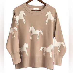 NWT Jason Wu Equestrian Horse Sweater SZ 1X